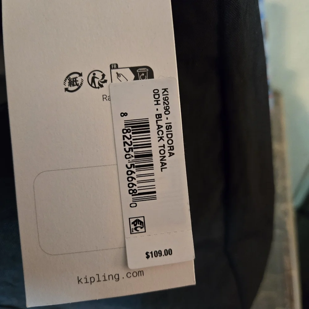 Kipling Black Bag - Picture 7 of 8